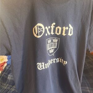 Navy oxford university tee